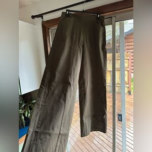 Old Navy Wide-Leg Chinos in Olive Green